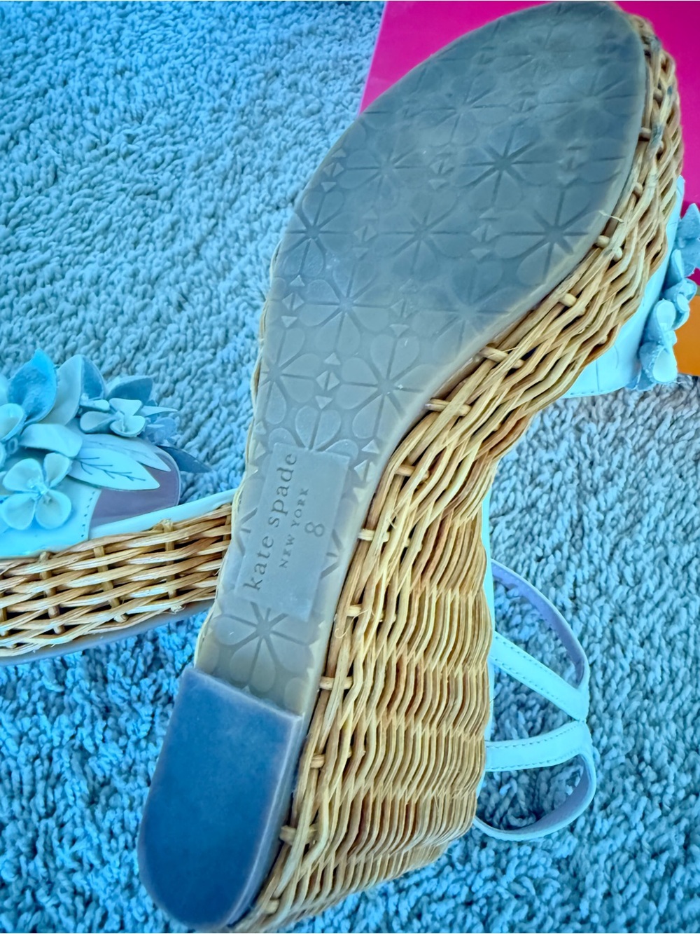 Kate Spade New York Fiori wicker wedge. Size 8 - Picture 7 of 8